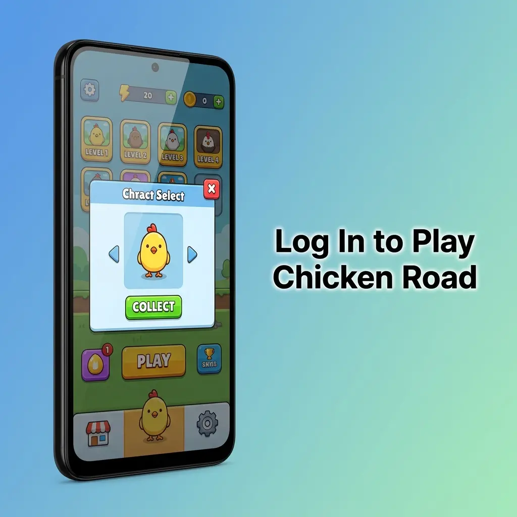 Chicken Road casino login steps on Batery website or app using phone, email, or social account